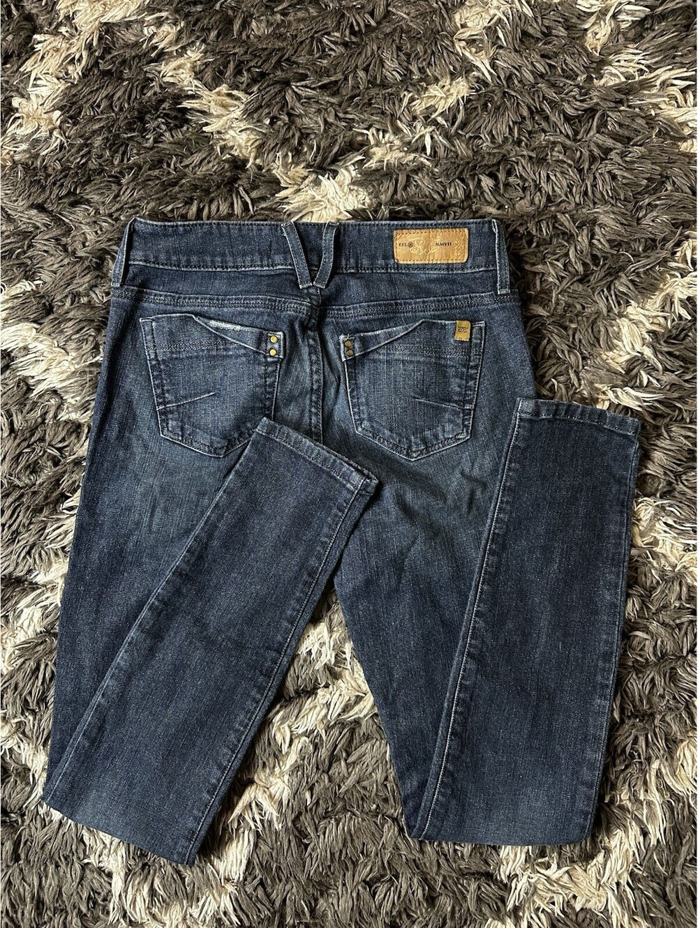 Divine Rights of Denim Womens Size 26 Dark Wash Skinny Jeans Blue Pants